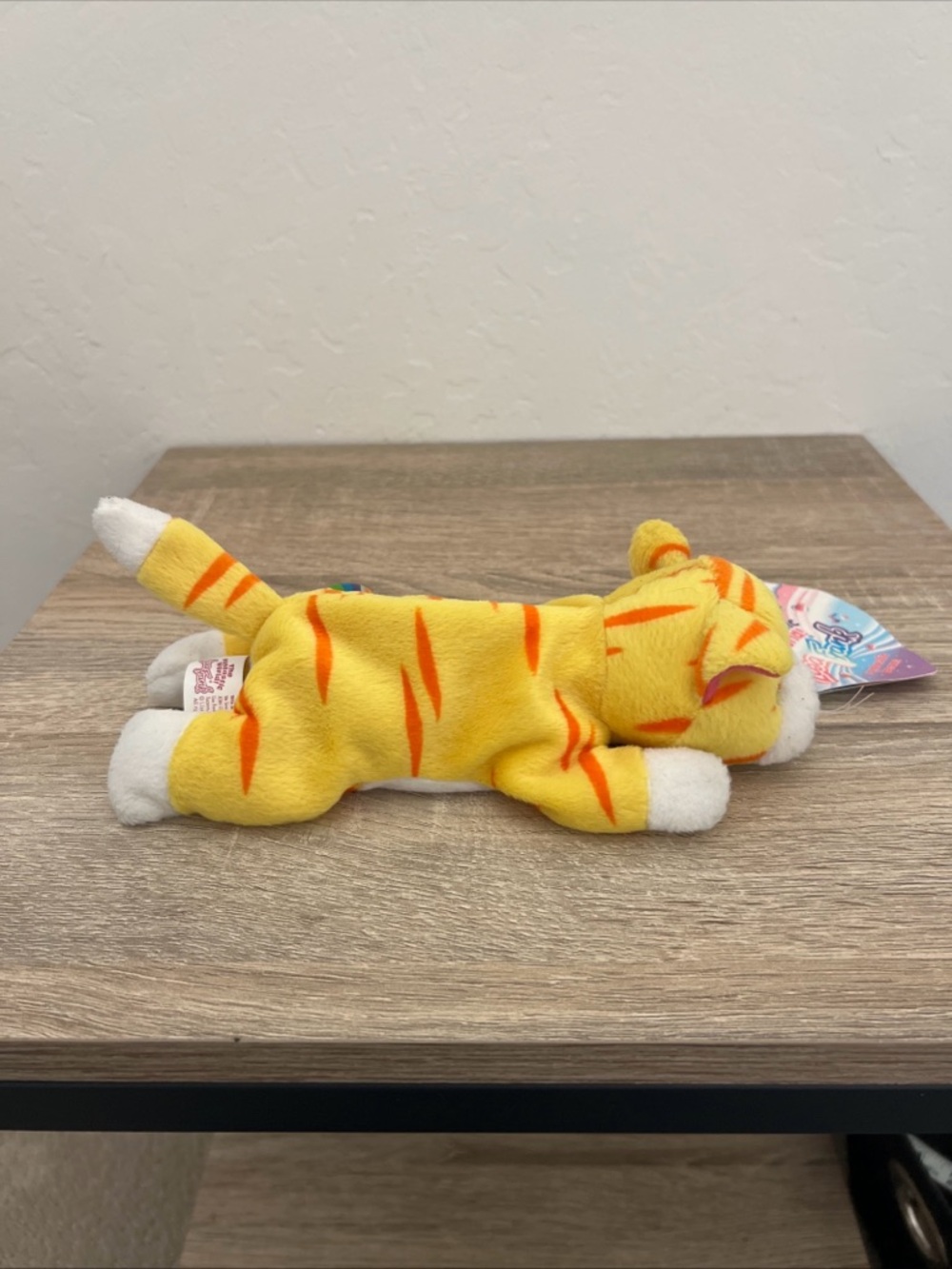 NWT Lisa Frank Cat Kitten Sunflower Yellow Plush Beanie Vintage w/ Tag 8” - Picture 6 of 11